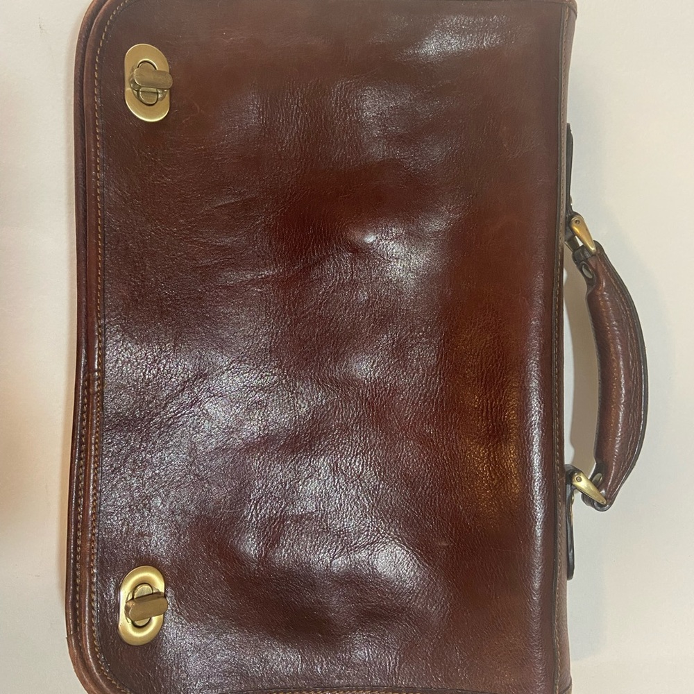 Prodotto Artigianale Vera Pelle brown satchel